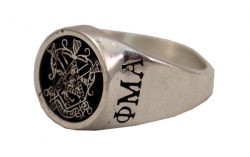 Sterling Silver OMA STYLE 1 Fraternity RING