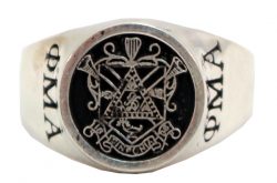 Sterling Silver OMA STYLE 1 Fraternity RING