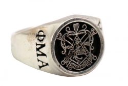 Sterling Silver OMA STYLE 1 Fraternity RING