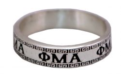 Sterling Silver OMA STYLE 2 Fraternity RING