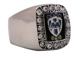 RAYADOS M CHAMPIONSHIP RING with yellow and white STONES