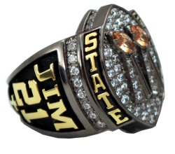 GRAND CHAMPION RING, MULTI METAL, AND STONES