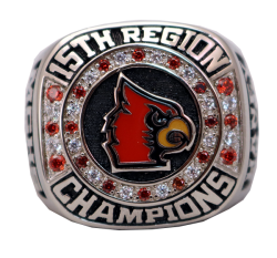 2020 MCHS BASKETBALL RING WITH STONE AND ENAMEL FILL