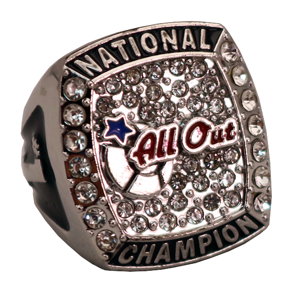 ALL OUT RING WHITE STONE CHAMPIONSHIP RING