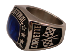 CHAMPION RING WITH BLUE STONE SIDE