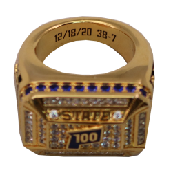 GRAND CHAMPION RING WITH STONES, ENAMEL FILL AND INSIDE ENGRAVING
